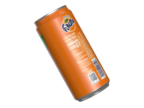 Fanta Drink Can Sleek 270ml 05 3D 모델