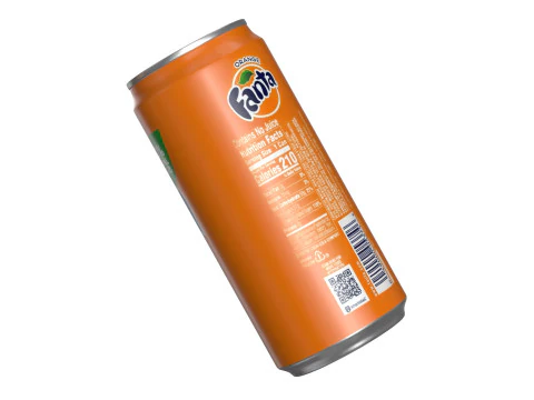 Fanta Drink Can Sleek 270ml 05 3D Model