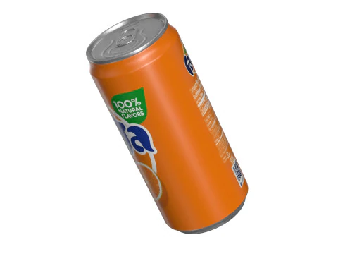 Fanta Drink Can Sleek 270ml 05 3D Model