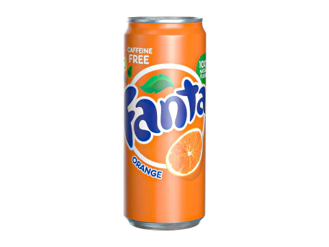 Fanta Drinkblikje Strak 310ml 06 3D Model
