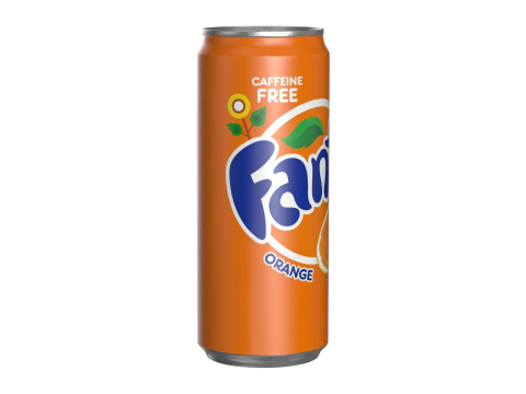 Fanta Drink Can Sleek 310ml 06 3D Model