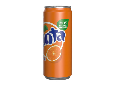Fanta Drink Can Sleek 310ml 06 3D Model