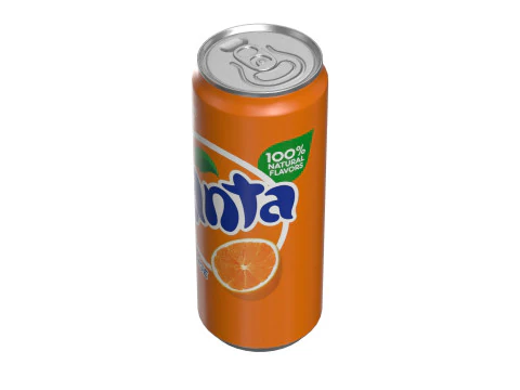 Fanta Drink Can Sleek 310ml 06 3D Model