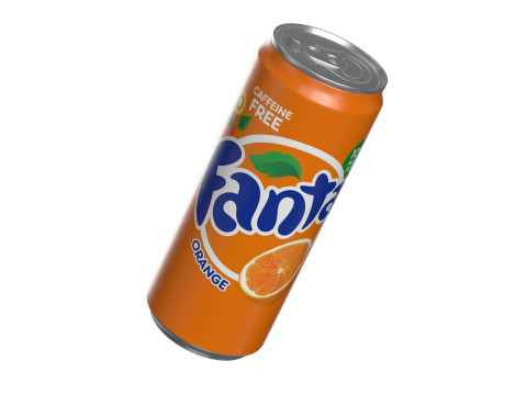 Fanta Drink Can Sleek 310ml 06 3D Model