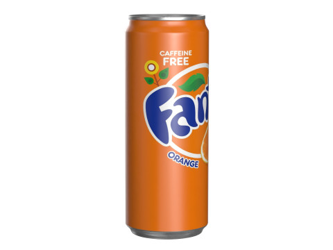 Fanta Drink Can Sleek 330ml 07 3D-Modell