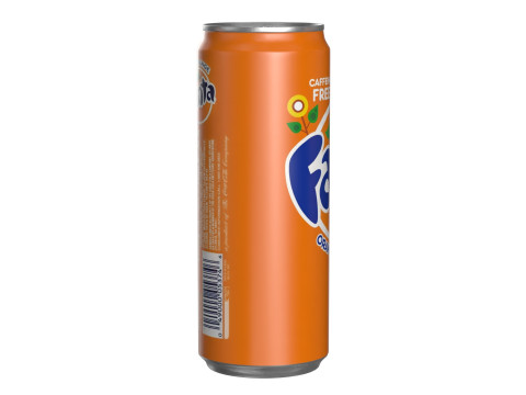 Fanta Drink Can Sleek 330ml 07 3D-Modell