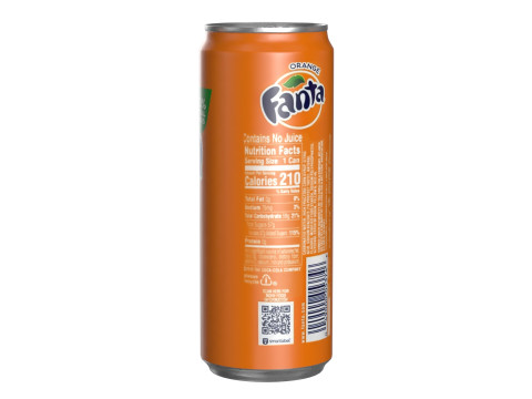 Fanta Drink Can Sleek 330ml 07 3D-Modell