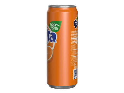 Fanta Drink Can Sleek 330ml 07 3D-Modell