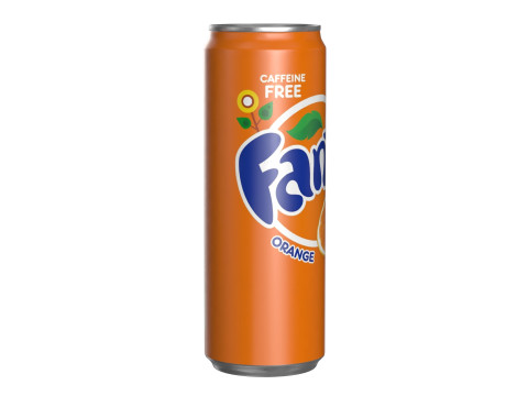 Fanta Drink Can Sleek 355ml 08 3Dモデル