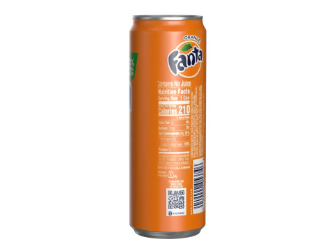 Fanta Drink Can Sleek 355ml 08 3Dモデル