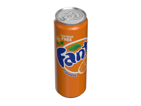 Fanta Drink Can Sleek 355ml 08 3Dモデル