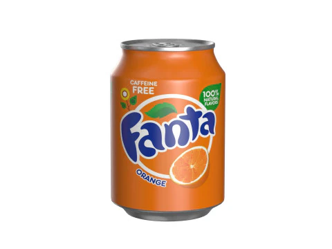 Fanta Drink Can 250ml 09 3D Model