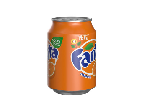 Fanta Drink Can 250ml 09 3D मॉडल