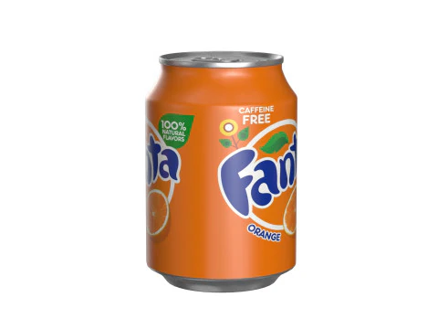 Fanta Drink Can 250ml 09 3D Model