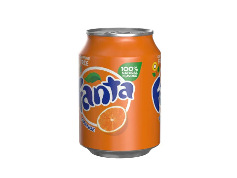 Fanta Drink Can 250ml 09 3D Model