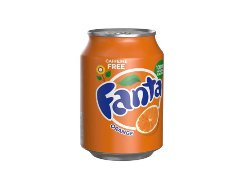 Fanta Drink Can 250ml 09 3D Model