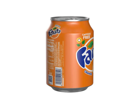 Fanta Drink Can 250ml 09 3D Model