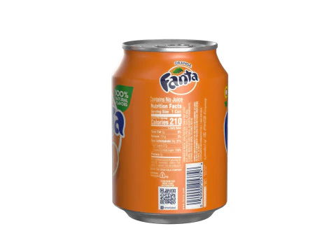 Fanta Drink Can 250ml 09 3D Model