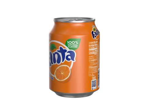 Fanta Drink Can 250ml 09 3D मॉडल