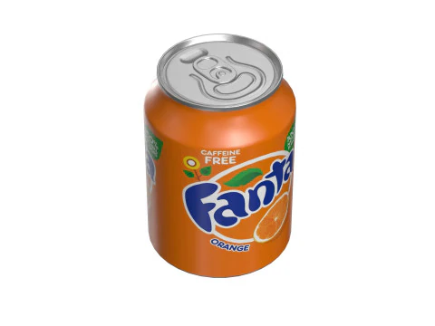 Fanta Drink Can 250ml 09 3D Model