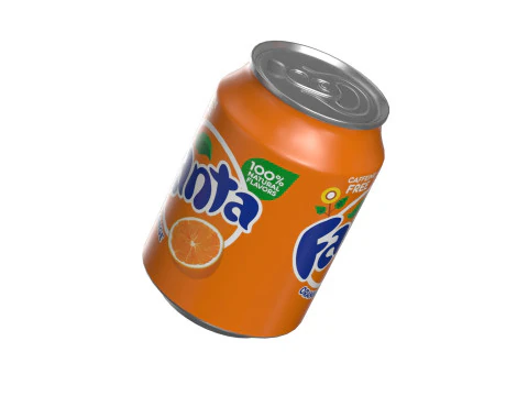 Fanta Drink Can 250ml 09 3D Model