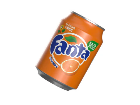 Fanta Drink Can 250ml 09 3D Model