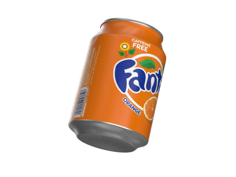 Fanta Drink Can 250ml 09 3D मॉडल