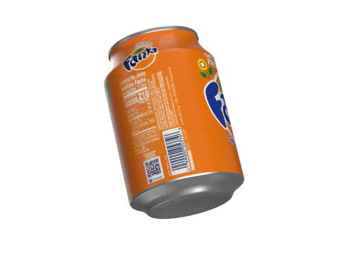 Fanta Drink Can 250ml 09 3D Model
