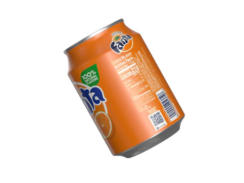 Fanta Drink Can 250ml 09 3D Model