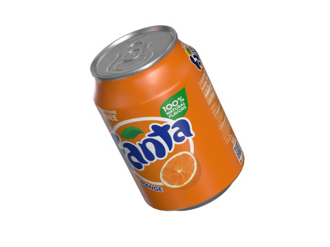 Fanta Drink Can 250ml 09 3D मॉडल