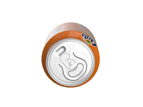 Fanta Drink Can 250ml 09 3D Model