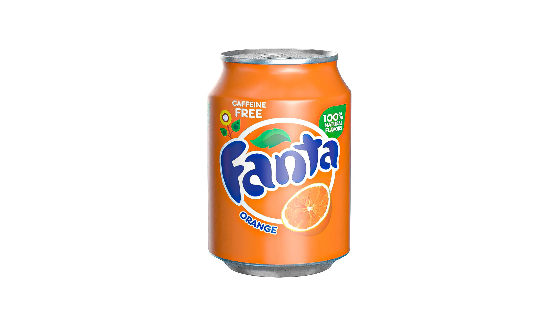Fanta Drink Can 250ml 09 3D Model .c4d .max .obj .3ds .fbx .stl .blend 