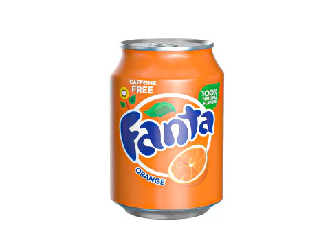 Fanta Drankblikje 250ml 09 3D Model
