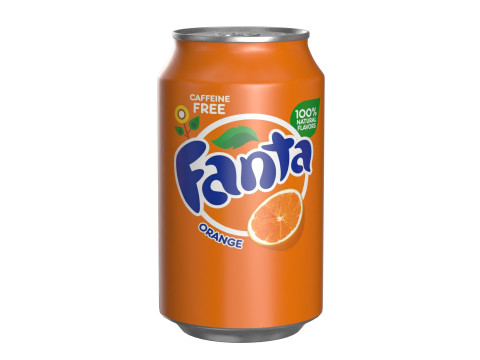 Fanta Drink Can 330ml 10 Model 3D
