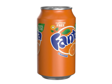 Fanta Drink Can 330ml 10 Model 3D