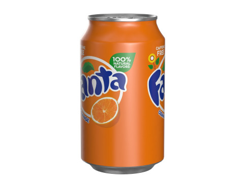 Fanta Drink Can 330ml 10 Model 3D