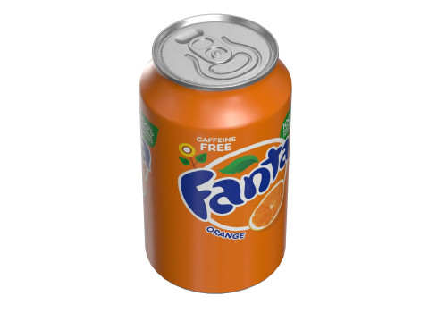 Fanta Drink Can 330ml 10 Model 3D