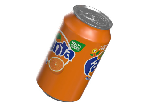 Fanta Drink Can 330ml 10 Model 3D