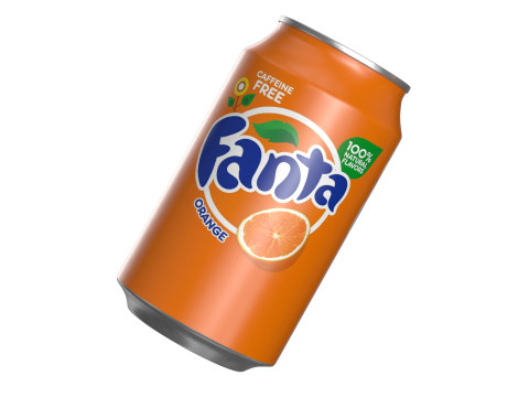 Fanta Drink Can 330ml 10 Model 3D