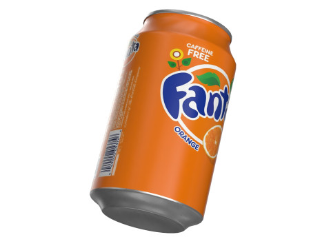 Fanta Drink Can 330ml 10 Model 3D