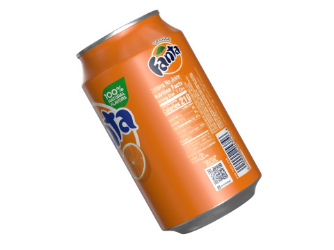 Fanta Drink Can 330ml 10 Model 3D