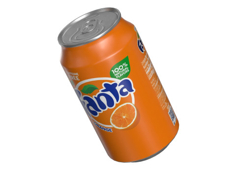 Fanta Drink Can 330ml 10 Model 3D