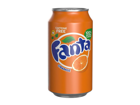 Fanta Drink Can 355ml 11 3D Model