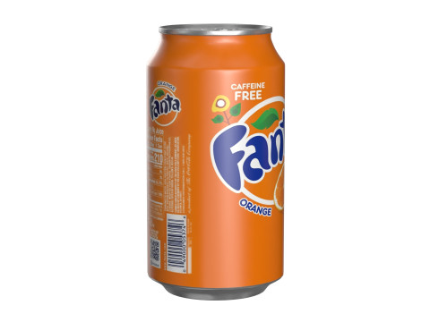 Fanta Drink Can 355ml 11 3D Model