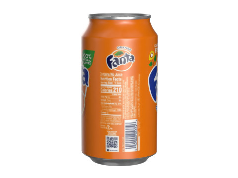Fanta Drink Can 355ml 11 3D Model