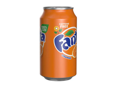 Fanta Drink Can 355ml 11 3D Model