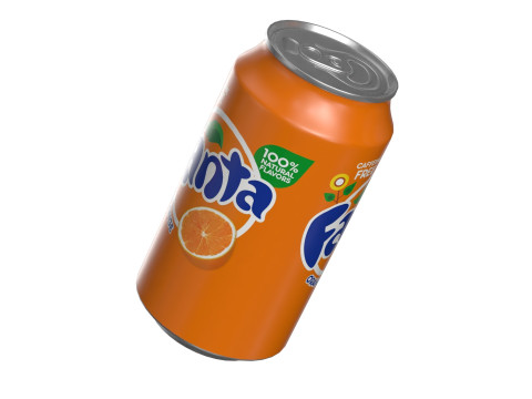 Fanta Drink Can 355ml 11 3D Model
