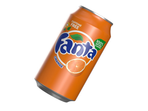 Fanta Drink Can 355ml 11 3D Model