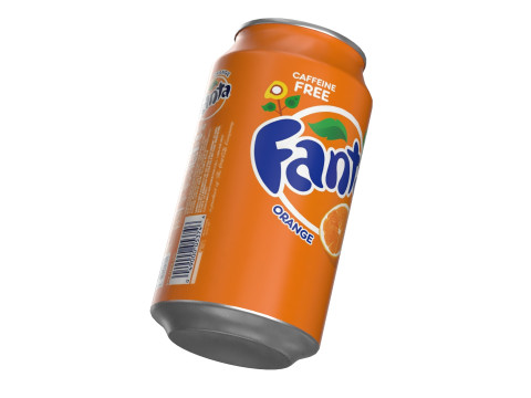 Fanta Drink Can 355ml 11 3D Model