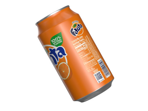 Fanta Drink Can 355ml 11 3D Model